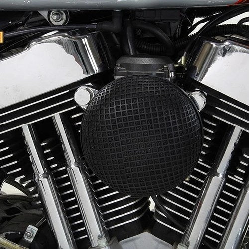 Black Wyatt Gatling Air Cleaner Assembly for Harley-Davidson