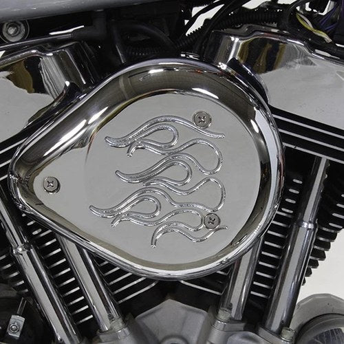 Chrome Wyatt Gatling Air Cleaner Assembly for Harley-Davidson