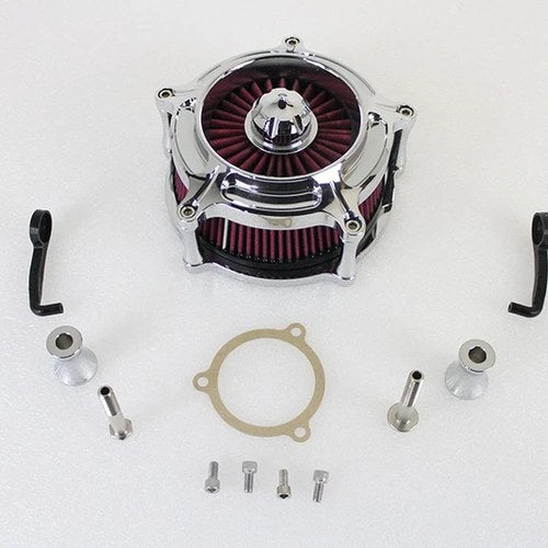 Chrome Exposed Filter Air Cleaner Kit for Harley-Davidson