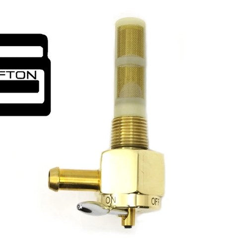 Sifton Brass Hex Petcock 90� Left Hand Spigot for Harley-Davidson
