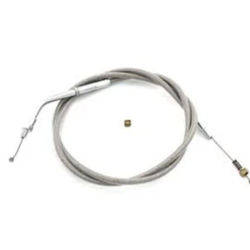 Braided Stainless Steel Idle Cable with 38 inch Casing for Harley-Davidson