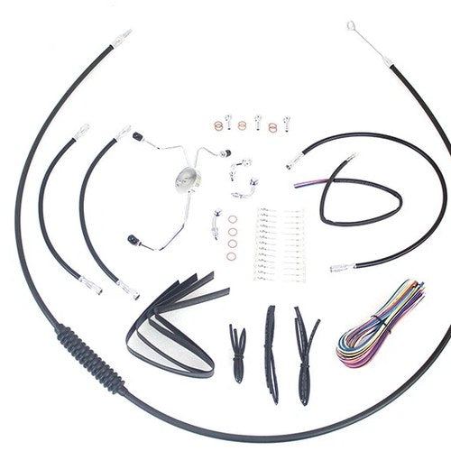 12 inch-14 inch Handlebar Cable and Brake Line Kit for Harley-Davidson