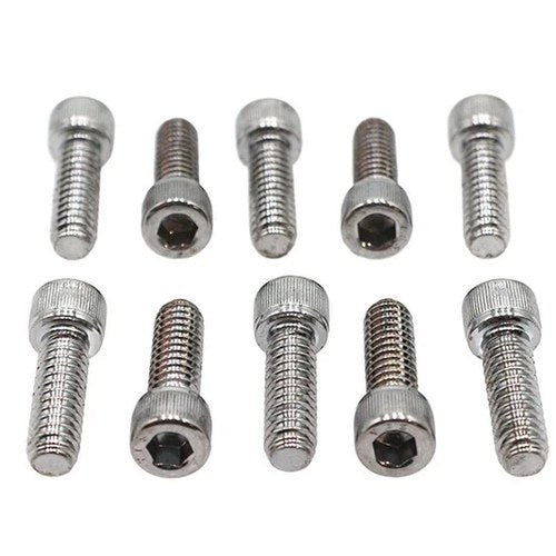 Allen Socket Cap Bolt Knurled Chrome 1/4 inch X 3/4 inch for Harley-Davidson
