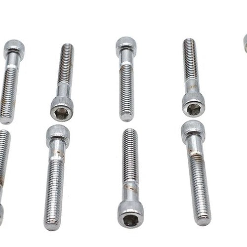 Allen Socket Cap Bolt Knurled Chrome 5/16-18 inch X 2 inch for Harley-Davidson