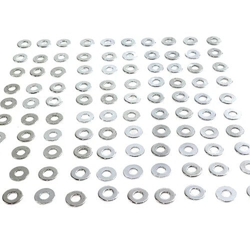 Chrome Flat Washers 1/4 inch Inner Diameter for Harley-Davidson