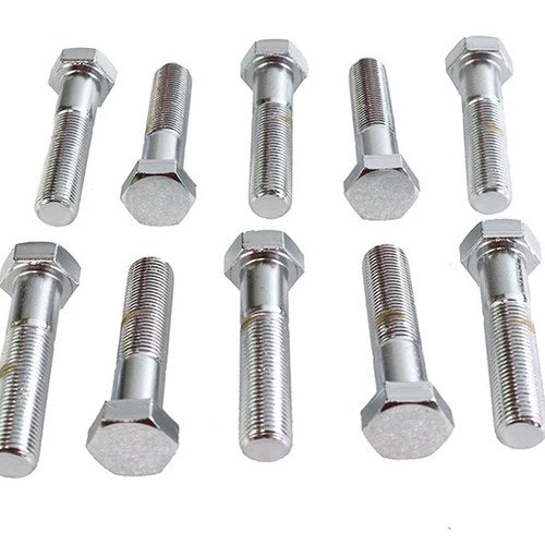 Hex Cap Bolts Chrome 1/2 inch x 2-1/4 inch for Harley-Davidson