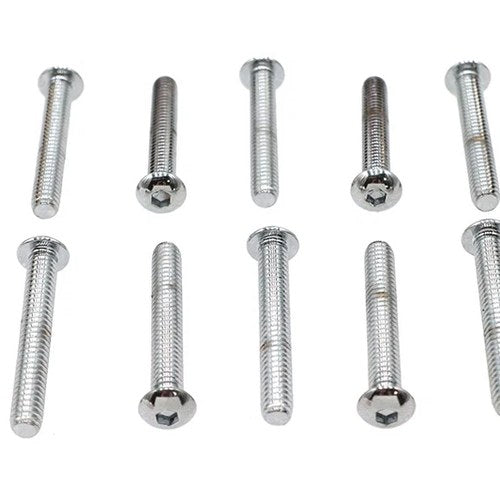 Allen Button Head Screws Chrome 1/4 inch X 1-3/4 inch for Harley-Davidson