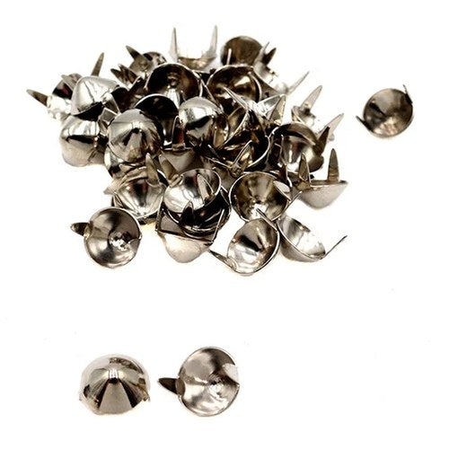 7/16 inch Pointed Saddlebag Spot Bright Nickel for Harley-Davidson