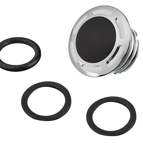 Slot Pop Up Vented Gas Cap Chrome for Harley-Davidson
