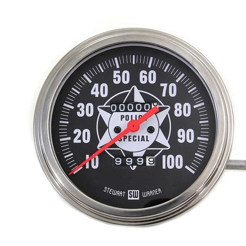 Speedometer with 2:1 Ratio and Red Needle for Harley-Davidson