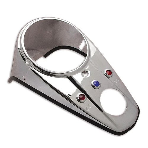 Chrome Three Light Dash Panel for Harley-Davidson