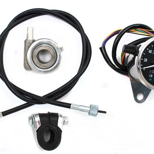 Mini 60mm Speedometer with 2:1 Ratio for Harley-Davidson
