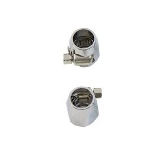 Hex Chrome Econo Seal Hose End Set for Harley-Davidson