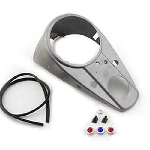 V-Twin For 12-0033R Raw Three Light Dash Panel