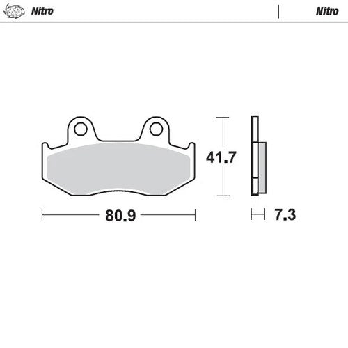 Moto Master Front Brake pads Nitro For Honda Xlr 125 R 1998-2000