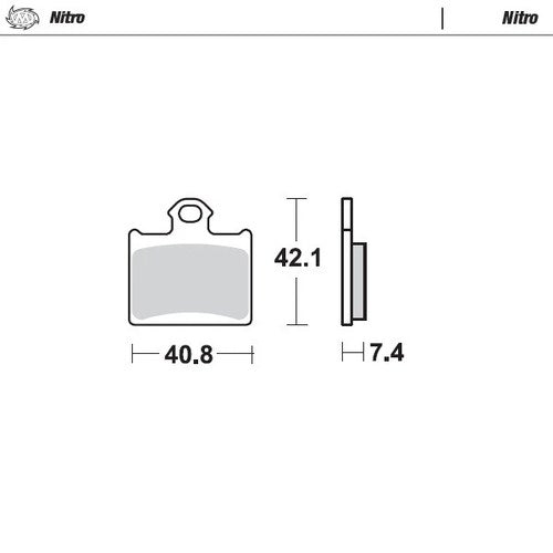 Moto Master Nitro Rear Brake Pads For KTM 105 SX 2011