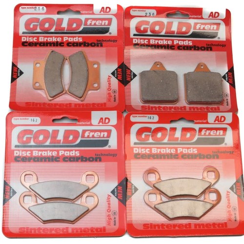 Brake Pads Front & Rear For Polaris 400 Big Boss L 6 x 6 1996