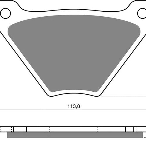 Brake Pads Front & Rear For Harley Davidson Dyna Series Banana 72-1984