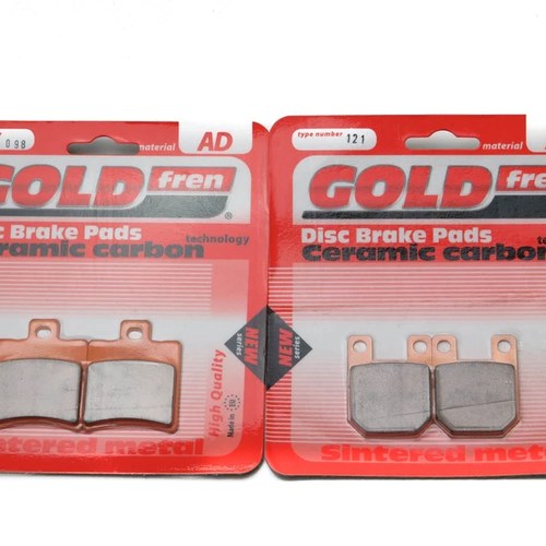 Brake Pads Front & Rear For Suzuki AY 50 Katana Grimeca caliper 1999-2004