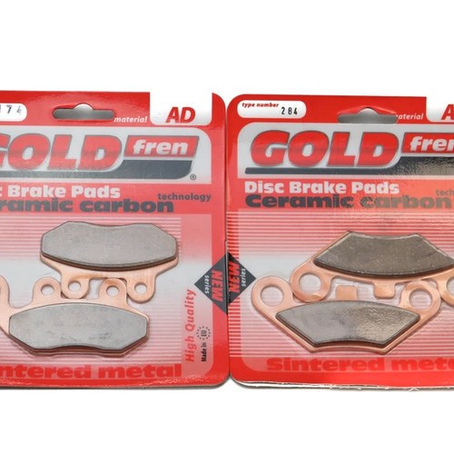 Brake Pads Front & Rear For Ajs Crazy 50 Naked 2013-2014
