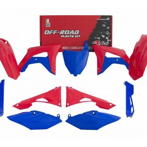 R-TECH RED/BLUE Plastic Kit Honda CRF250R 2019-2021, CRF450R 2019-2020