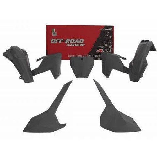 R-TECH Quantum Grey Plastic KIT5 Husq TC125 16-18, TC250 17-18, TX250/300 17-18