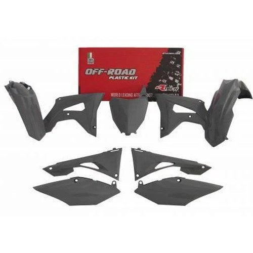 R-TECH Grey Plastic Kit Honda CRF250R 2019-2021, CRF450R 2019-2020