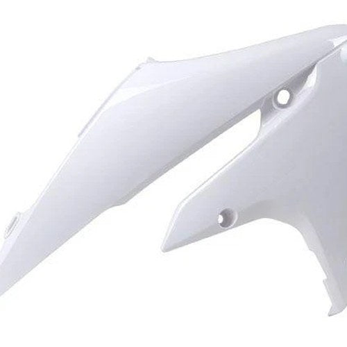 R-TECH White Radiator Scoops Yamaha YZ250F 19-23, YZ250FX 20-24, WR250F 20-24
