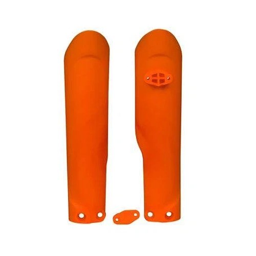 R-TECH Neon Orange Lower Fork Guards KTM SX85 18-24, Husqvarna TC85 14-17