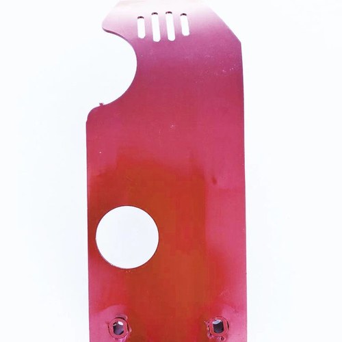 Universal Red Pit Bike Skidplate, CRF50/70 Style. Will Fit Most