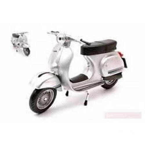 Newray Die Cast Model Vespa 125 Primavera ET3, Grey / Silver, Scale 1:12