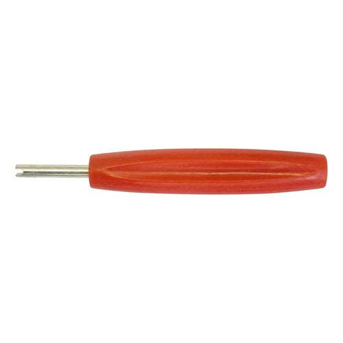 Tyre valve key tool short red