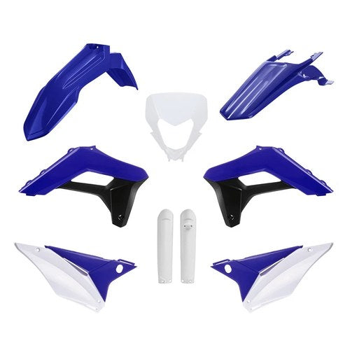 Polisport Plastic Kit + Fork Guards Sherco SE-R/SE-F 2024, BLUE/WHITE
