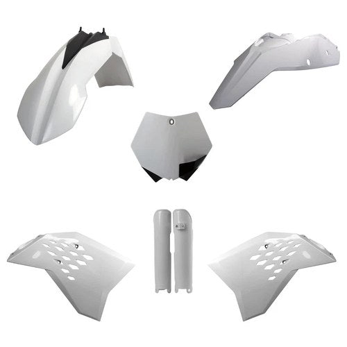 Polisport Plastic Kit + Fork Guards KTM SX/SX-F 2007, White