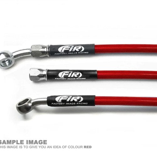 Fir Rear Brake Hose RED/BLK Honda CR125R 2002-2007, CR250R 2002-2007