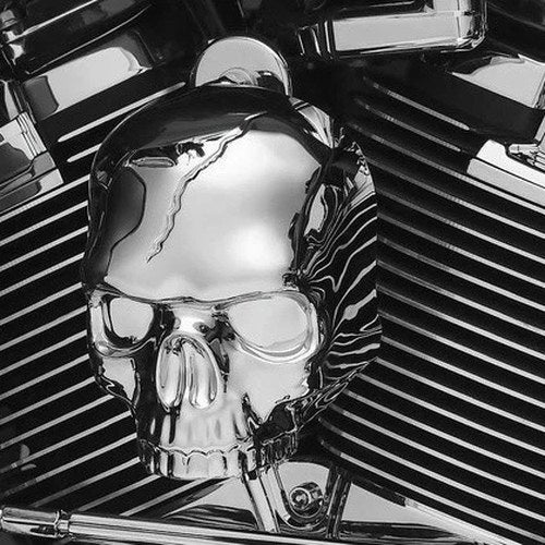 Kuryakyn Skull Horn Cover Chrome #5730 Harley Davidson