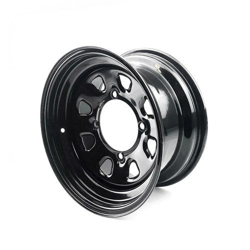 Itp Delta Black Steel ATV Wheel Rim 14x7, 4/156, 4+3, 12mm Stud