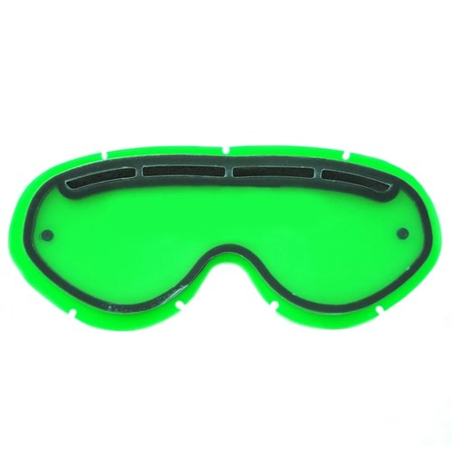 Hybrid Tear Off Vented Green Lens, Anti Fog, Anti Scratch
