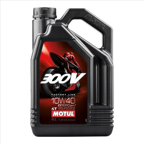 Motul 300V FL Road Racing 10W40 4 Litre, 100% Synthetic