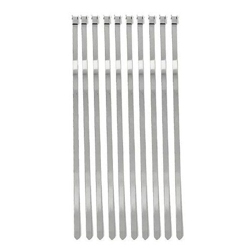 6mm x 25cm CV Boot Stainless Steel Straps - Pack OF 10