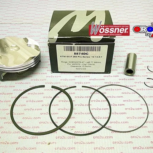 Wossner 78mm H/C Piston Kit C, KTM SX-F250 2013-2016