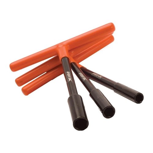 Rfx Pro T-Bar Set Rubber Handle 8mm/10mm/12mm (Black / Orange)