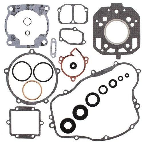 Vertex-Winderosa Complete Gasket Kit with Oil Seals for Kawasaki KX125 1985-1986