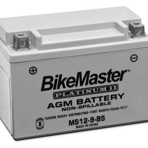 BikeMaster Agm Platinum II Battery #MS12-9-BS