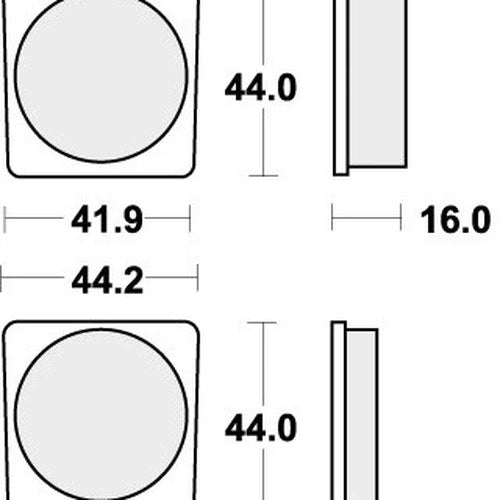 Sbs Brake Pads Front For Yamaha FS1 50 DX 1979 - 1981