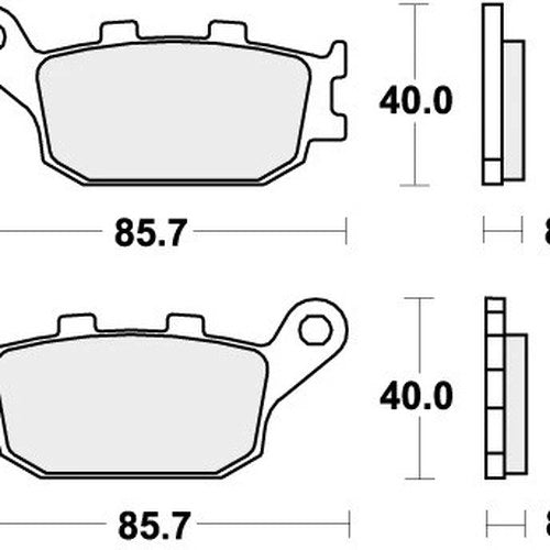 Sbs Brake Pads Rear For Kawasaki Z 650 RS 2022 - 2024