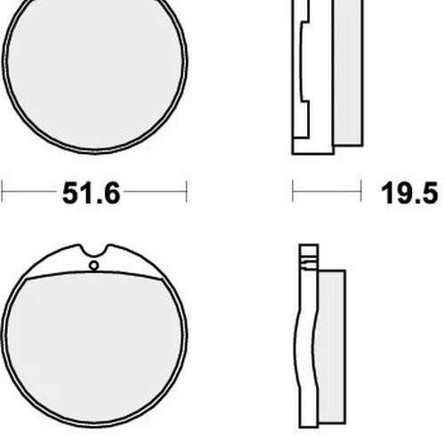Sbs Brake Pads Front For Honda CB 360 G, T 1973 - 1976