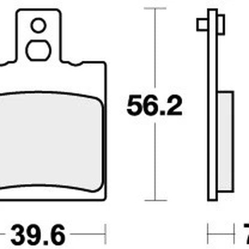 Sbs Brake Pads Rear For Aprilia RS 125 Pista 2005 - 2007