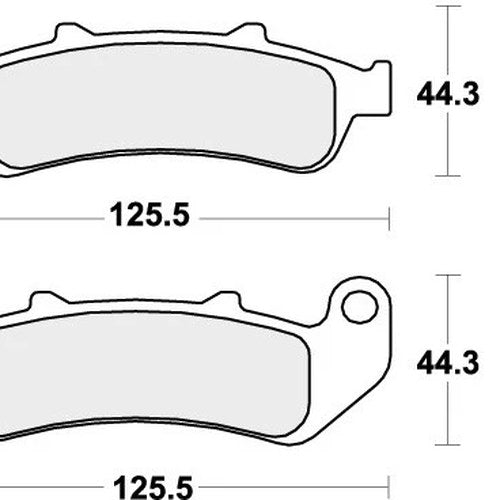 Sbs Brake Pads Rear For Honda Cbr 1000 F, FP 1993 - 1999