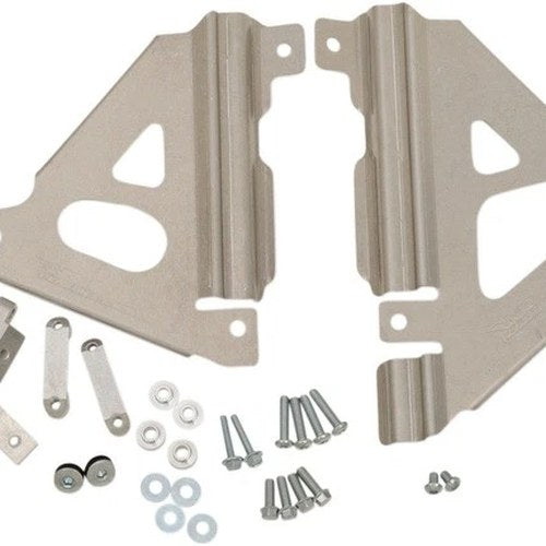 Works Connection Radiator Brace Silver #18-300 for Kawasaki KX450 4-Stroke 2019